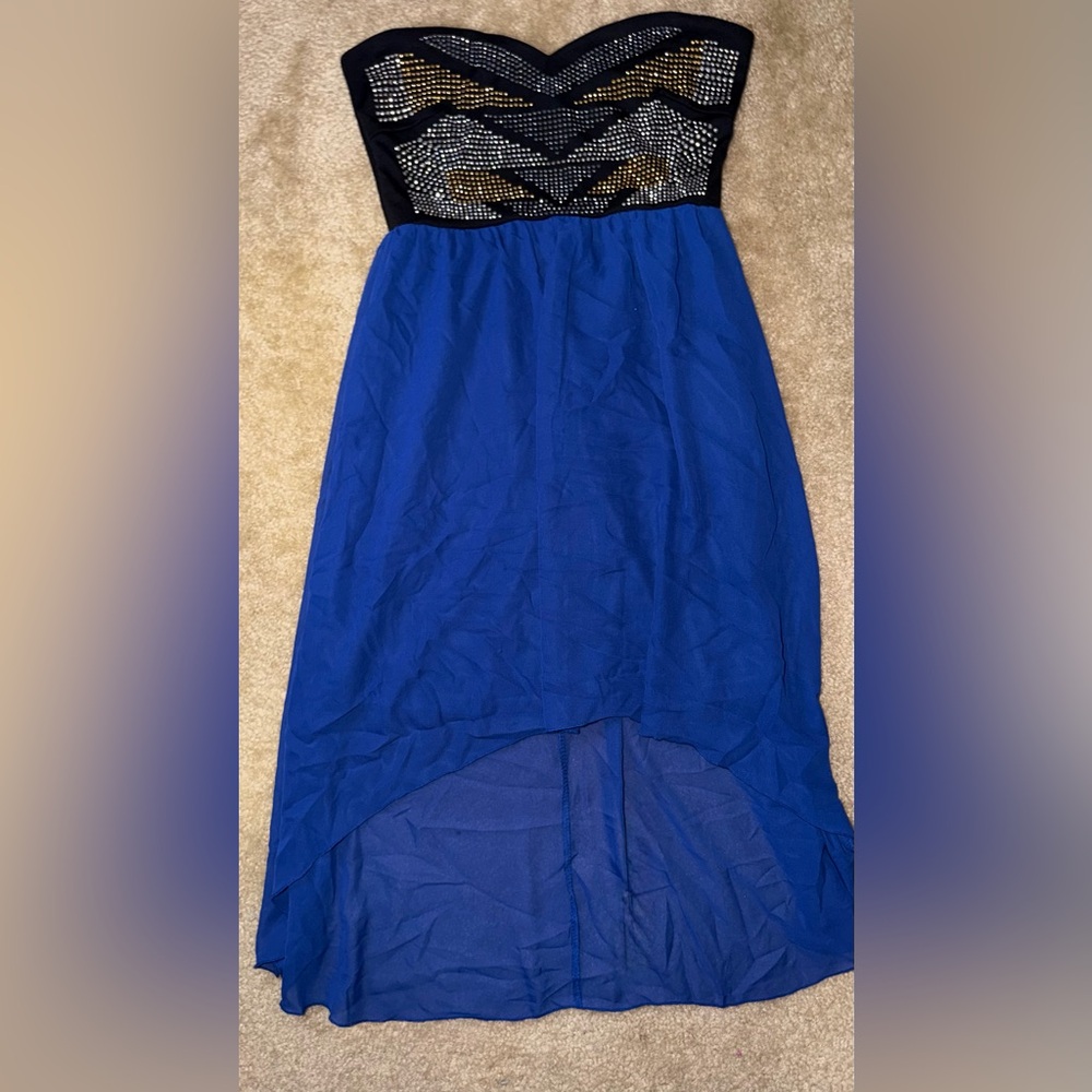 NWOT Charlotte Russe Strapless High-Low Maxi Dress Medium
